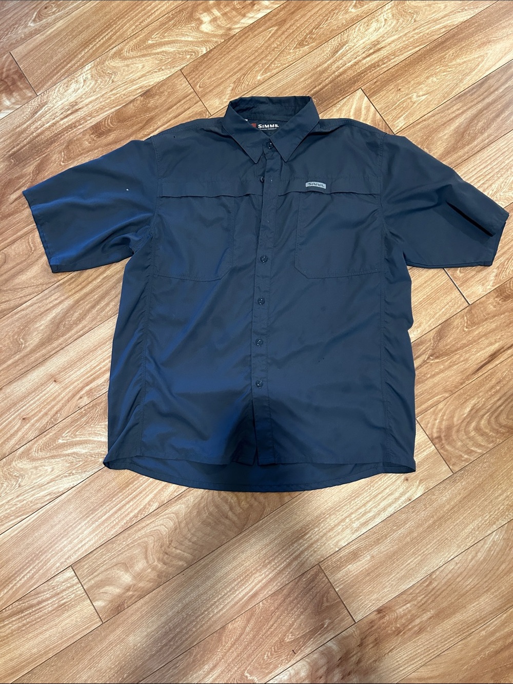 Simms Short Sleeve Fishing Shirt - Grey